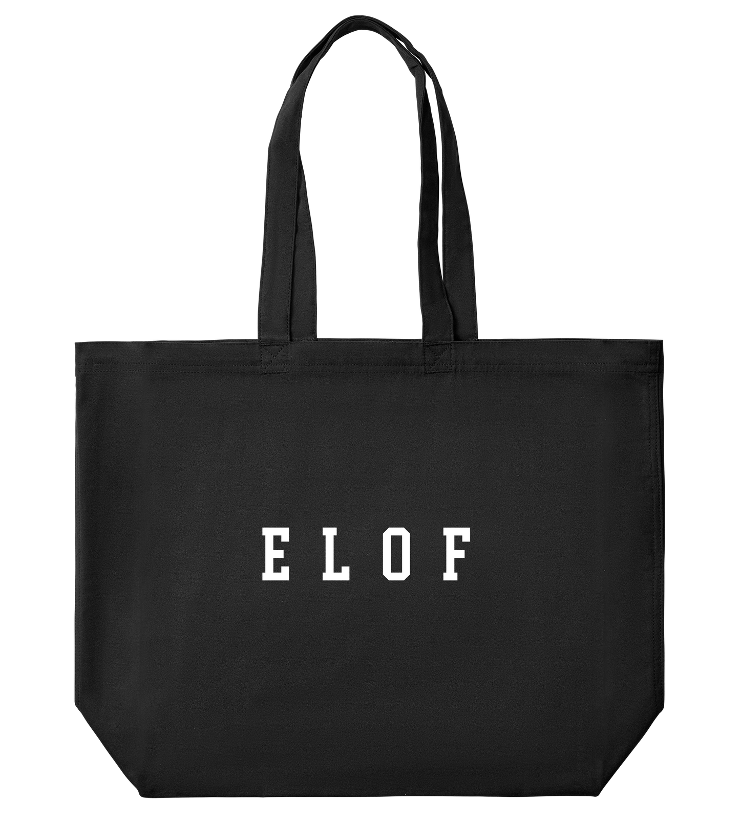 Elof Large Tote Bag Black